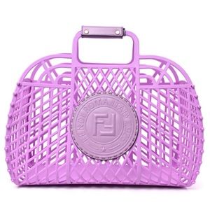 [AUTHENTIC] Fendi Recycled Plastic Vitello Medium Fendi Basket
